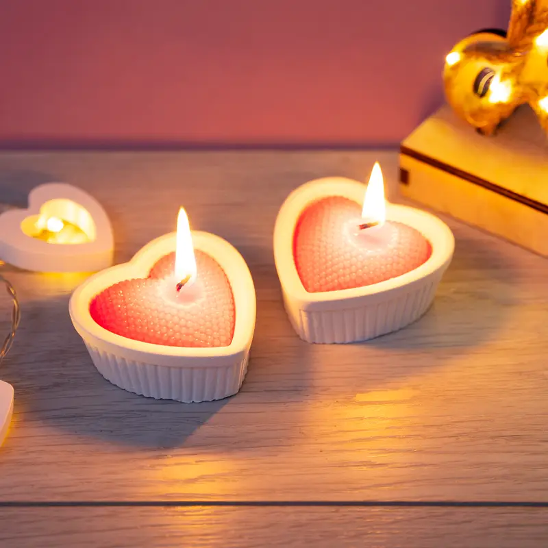 Свеча "Сердце", With Love, 2 шт., в ассортименте