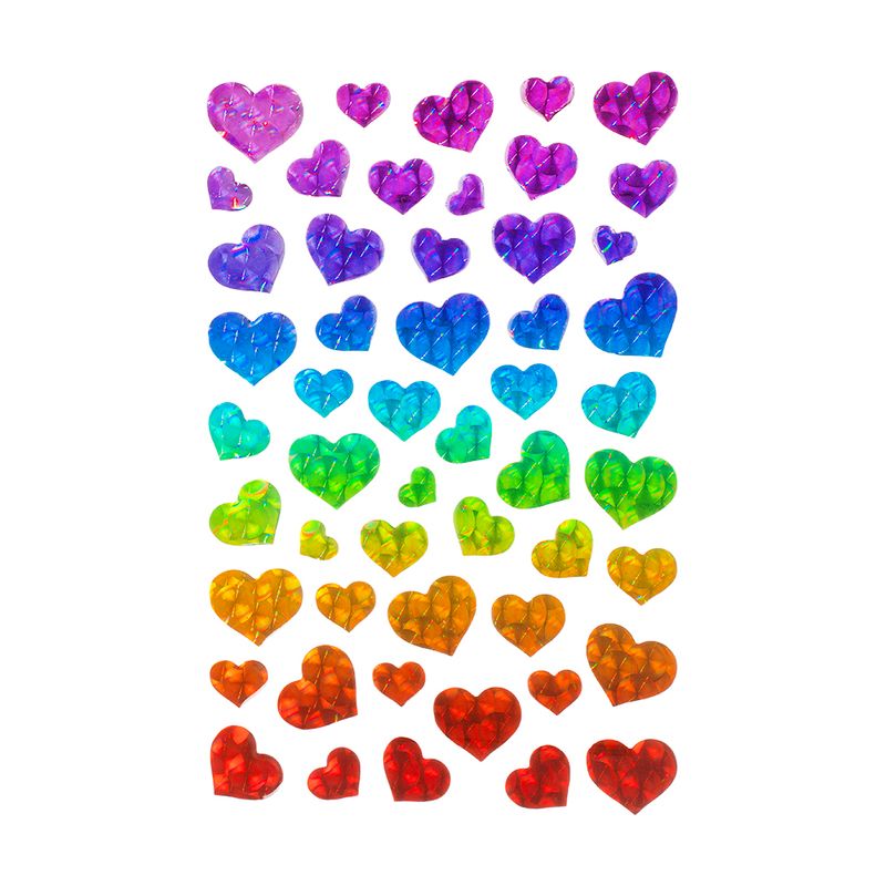 Наклейка "Сердца", With Love, 14х25 см, в ассортименте