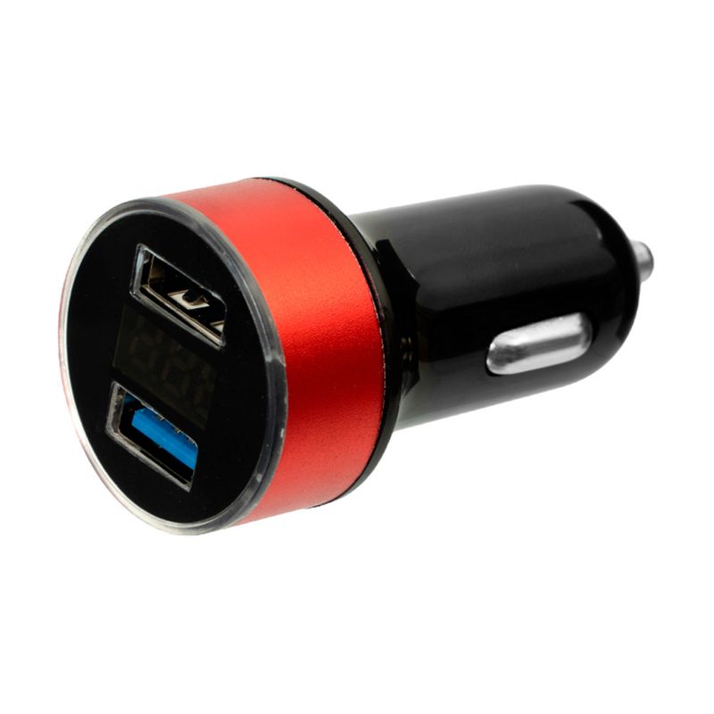 Зарядное USB-устройство в салон авто 2 в 1, Top Race, в ассортименте
