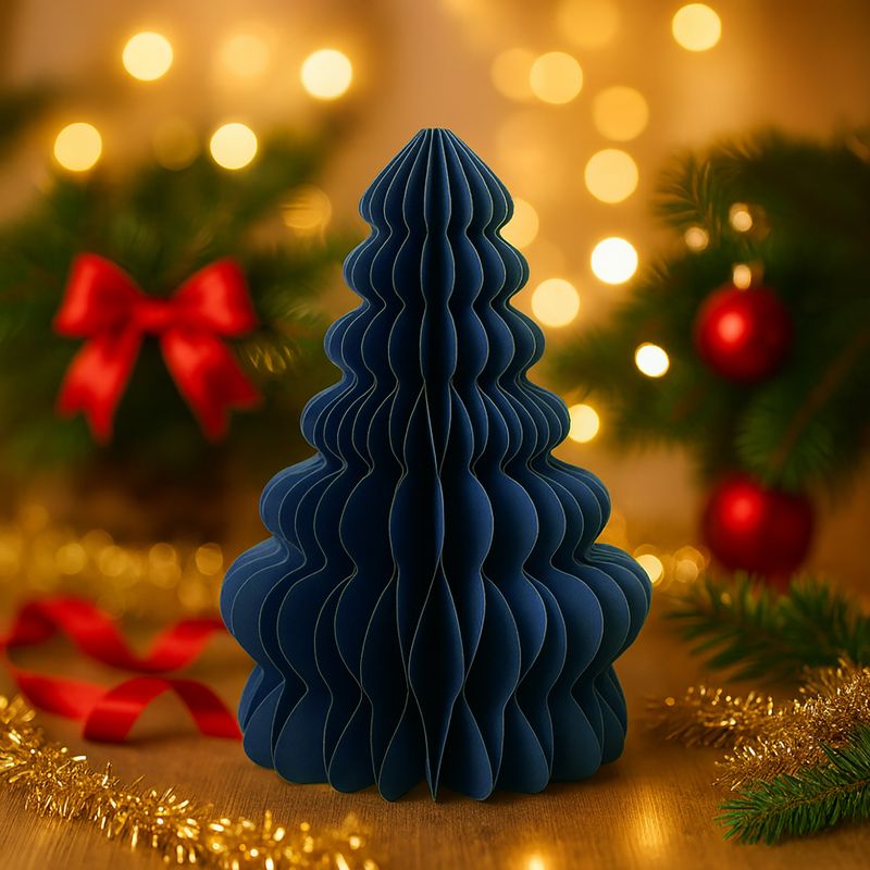 Декорация бумажная "Ёлка", Снежное кружево, 34,5 см, в ассортименте