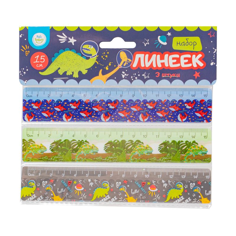 Набор линеек, Kid`s Fantasy, 3 шт., в ассортименте