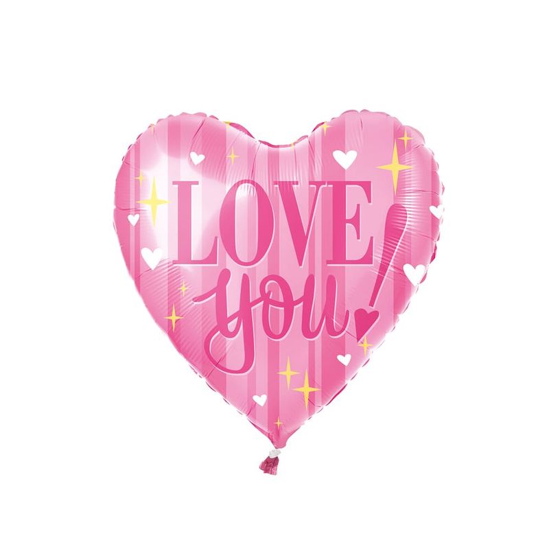 Шар фольгированный "Сердце", With Love, в ассортименте