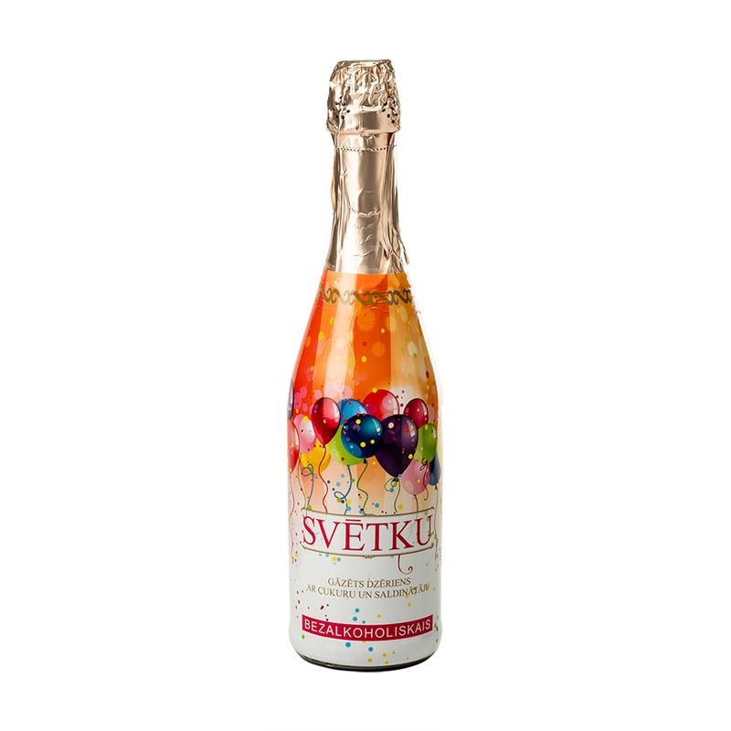 Вино игристое безалкогольное Svētku, с ароматом винограда, 0,75 л