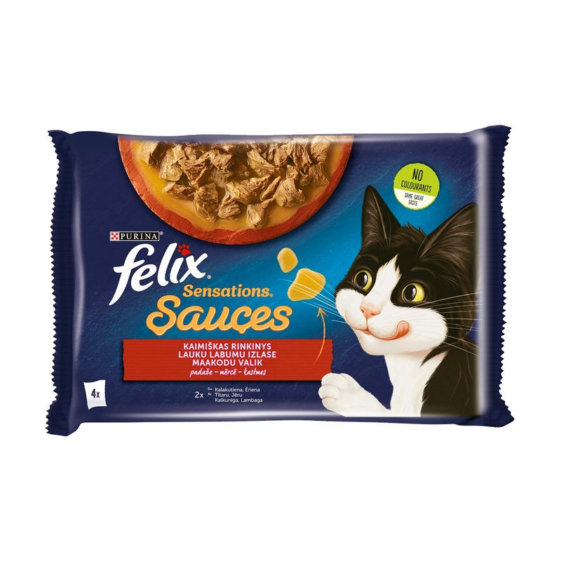 Консервы для котов Felix мясное ассорти в соусе, 4x85 г