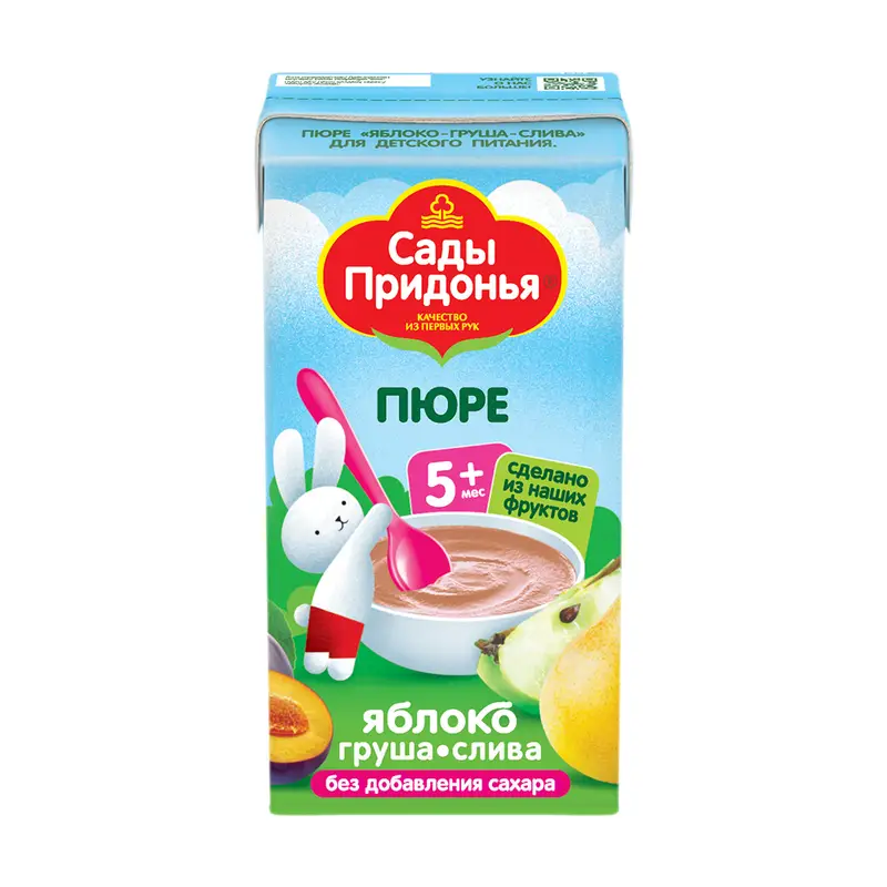 Пюре, Сады Придонья, 125 г, в ассортименте