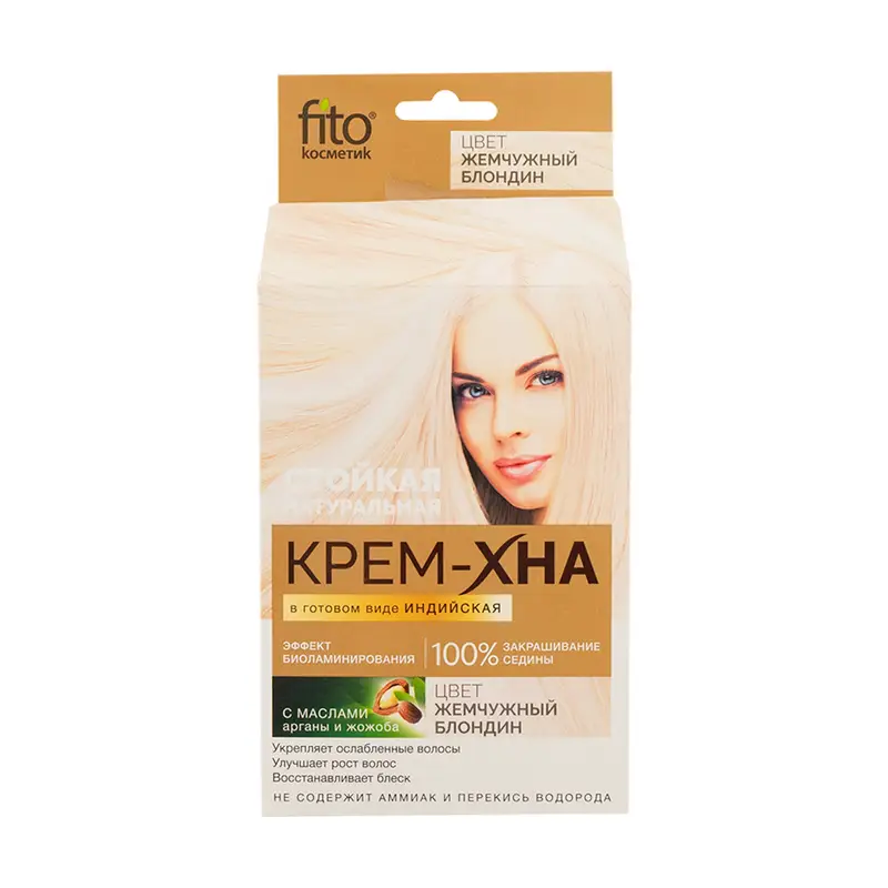 Стойкая крем-хна для волос "Народные рецепты", Fito cosmetic, 50 мл, в ассортименте