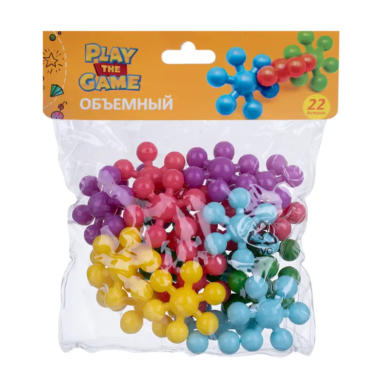 Объёмный конструктор-мозаика, Play the Game, 22 детали, в ассортименте