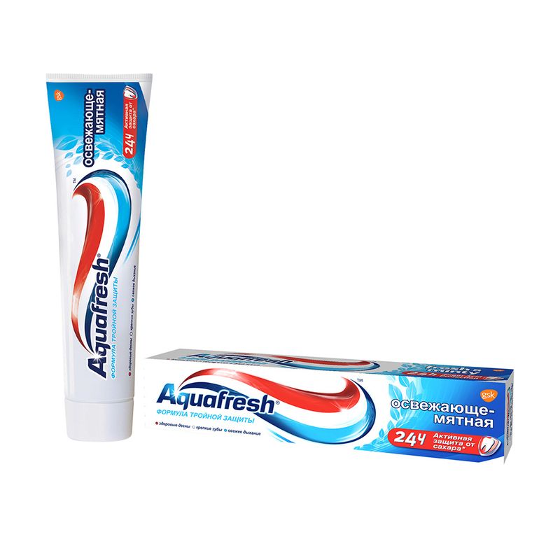 Зубная паста "Освежающе-Мятная", Aquafresh, 100 мл