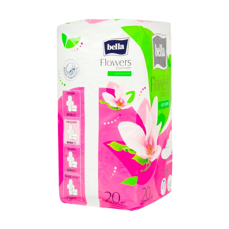 Гигиенические прокладки, Bella, Flowers Comfort, 20 шт., в ассортименте