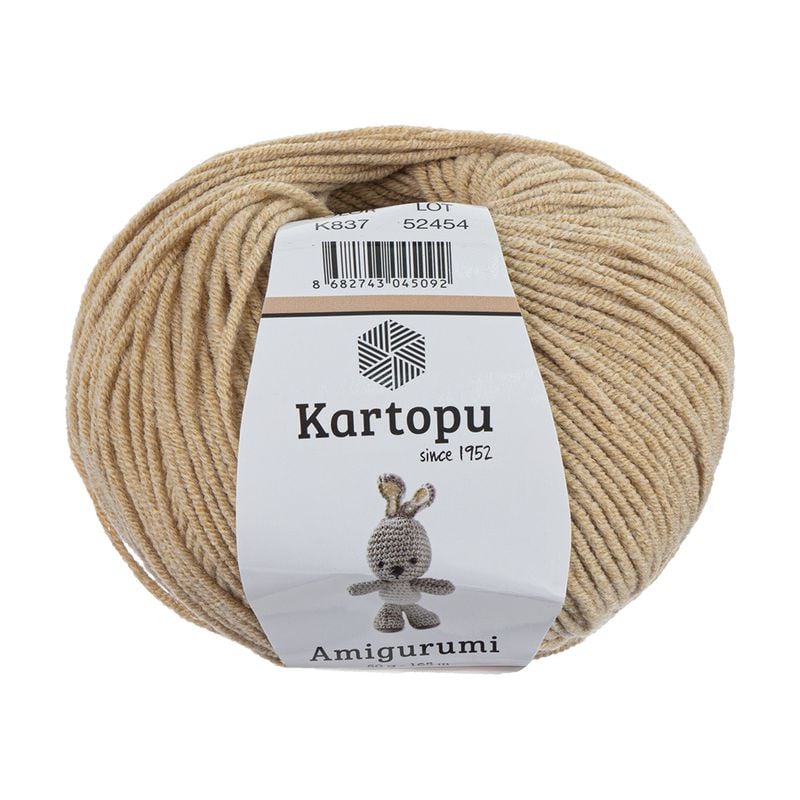 Пряжа для ручного вязания, Kartopu, 50 г, 165 м, в ассортименте