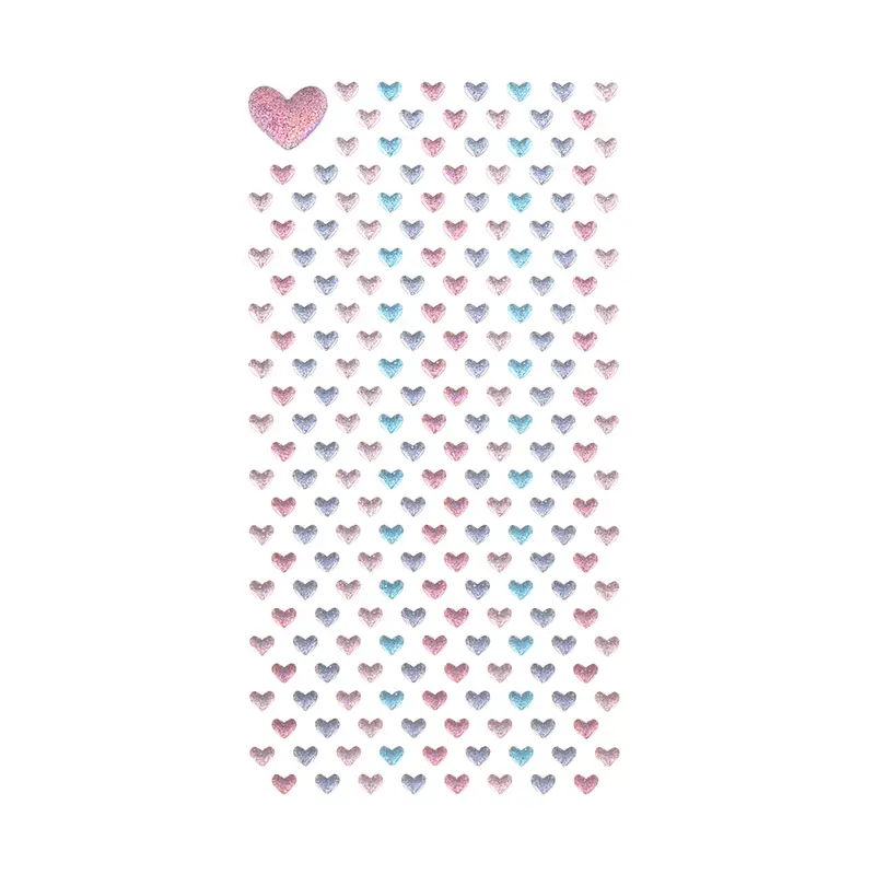 Наклейка "Сердца", With Love, 17,5х9 см, в ассортименте