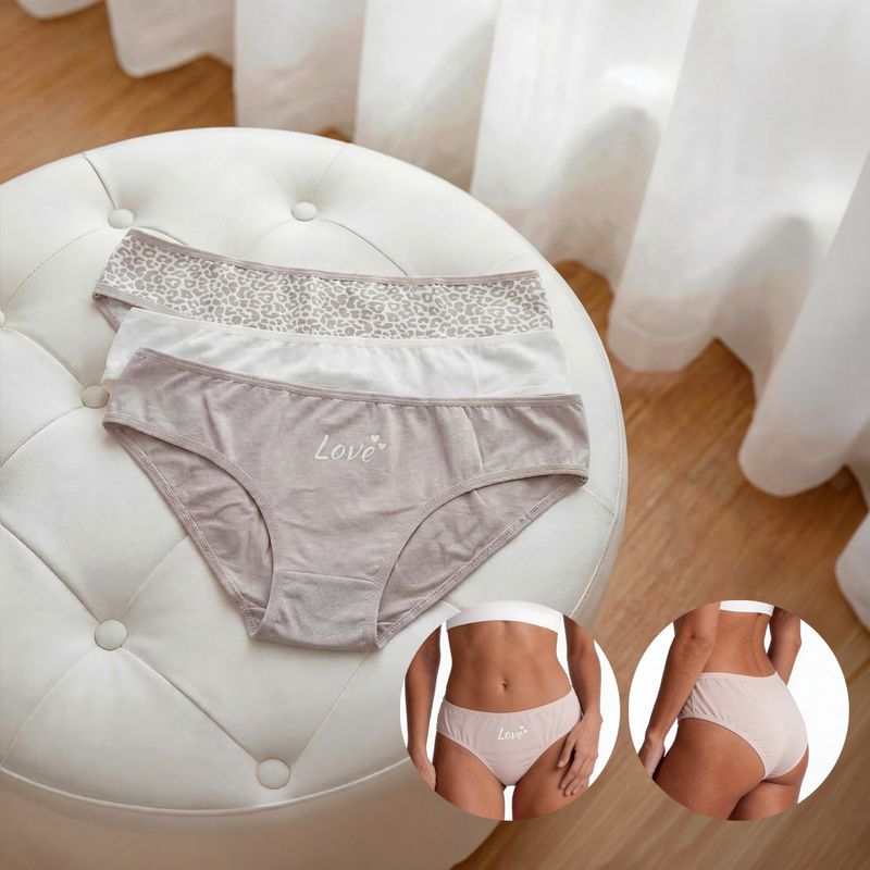 Трусы женские, 3 шт., в ассортименте