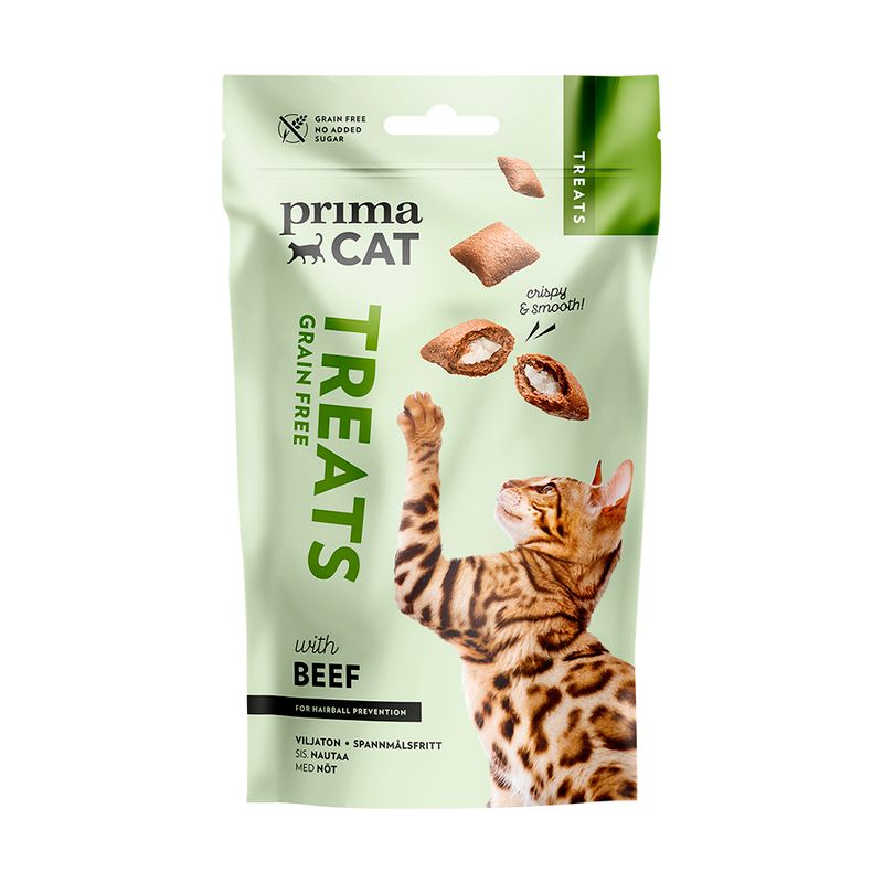 Хрустящие лакомства для кошек, PrimaCat, 40 г