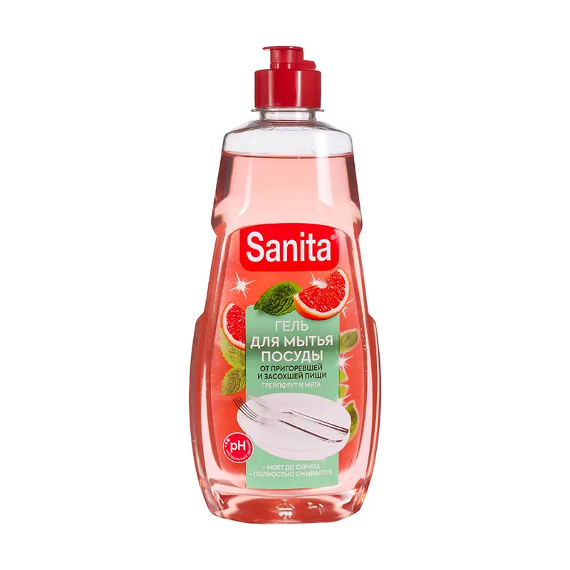 Средство для мытья посуды, Sanita, 450 г, в ассортименте