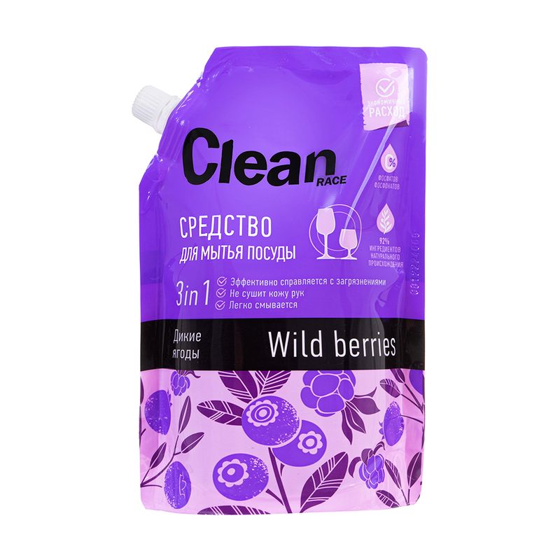 Средство для мытья посуды, CLEAN RACE, 500 мл