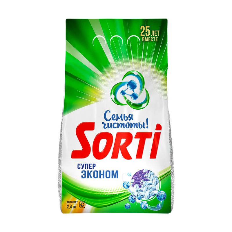 Стиральный порошок Sorti Automat, 2400 г, в ассортименте