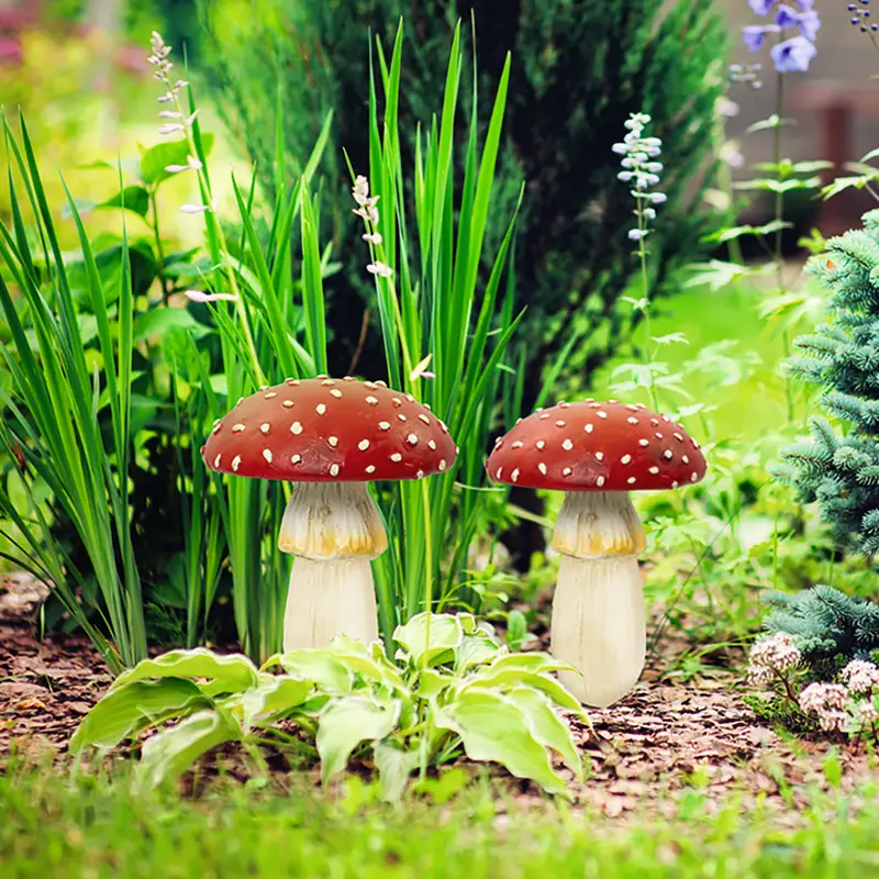 Светящаяся садовая декорация "Гриб", GreenArt, 9,5х14 см, в ассортименте