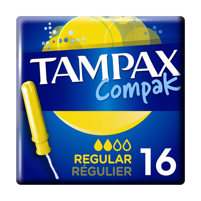Тампоны с аппликатором "Compak Regular", Tampax, 16 шт.