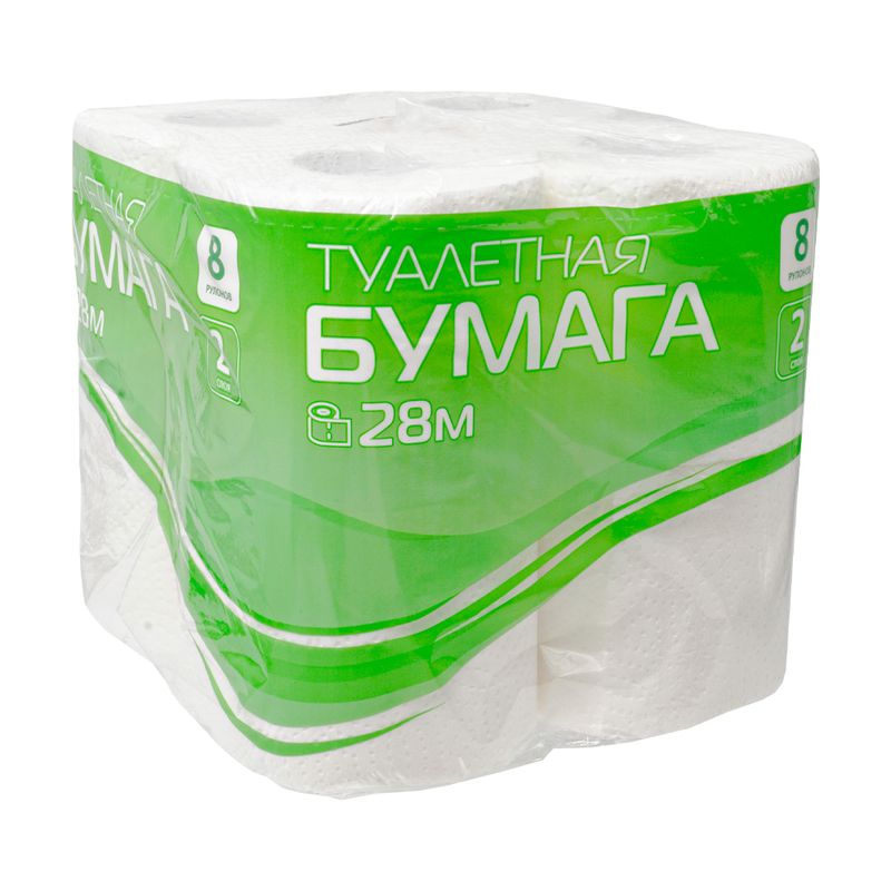 Туалетная бумага "Reina", 2 слоя, 8 рулонов