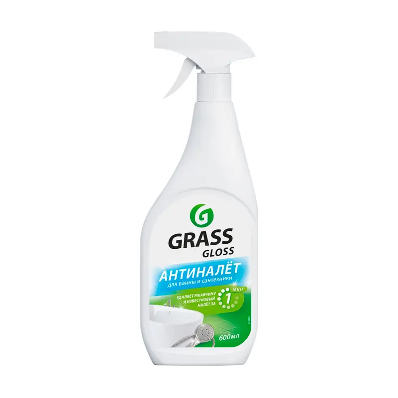 Чистящее средство для ванной "Антиналёт Gloss", GRASS, 600 мл