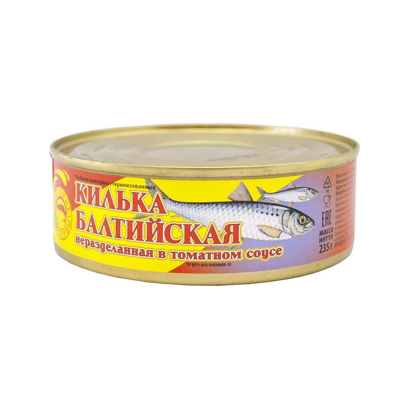 Килька балтийская в томатном соусе, 235 г