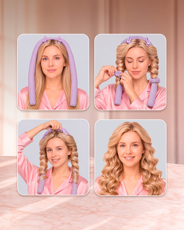 Набор для создания локонов, Lovely, 5 предметов, в ассортименте