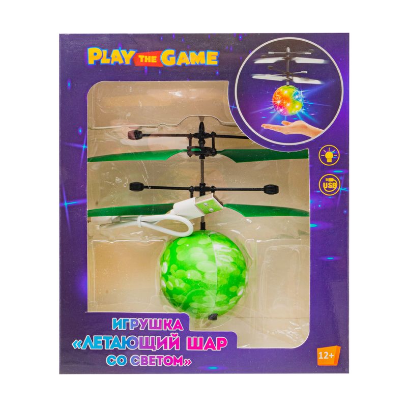 Игрушка "Летающий шар со светом", Play the Game, в ассортименте