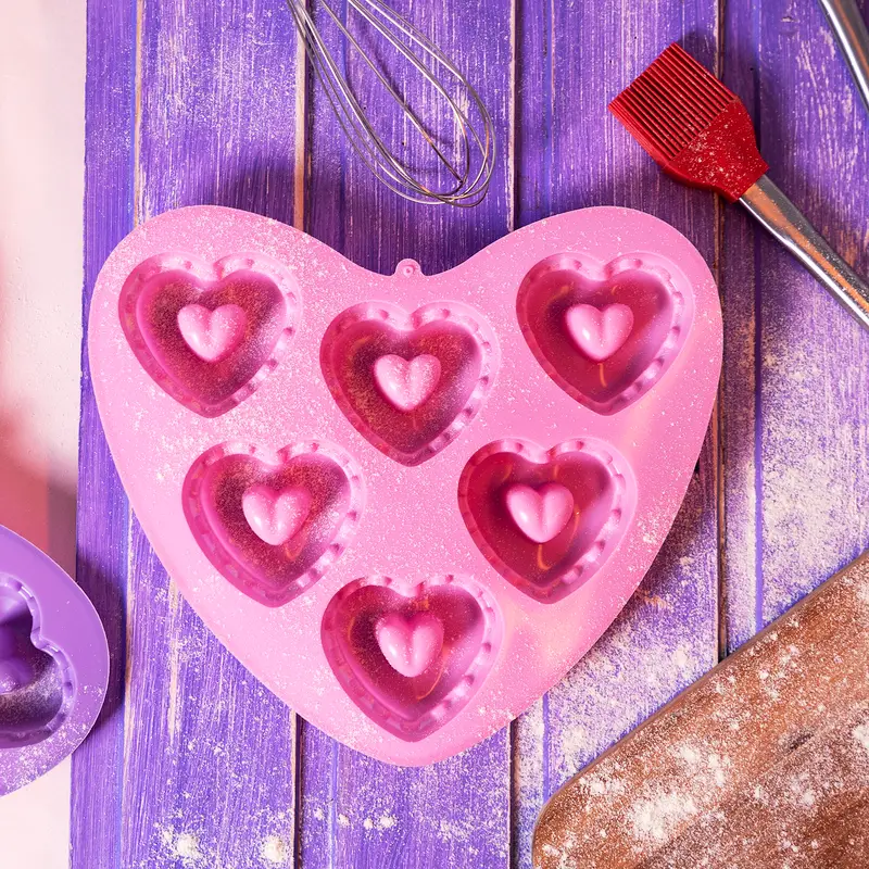 Форма силиконовая "Сердечки", With Love, в ассортименте
