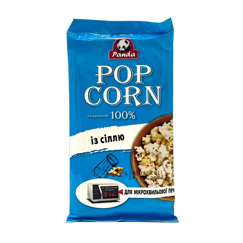 Попкорн с солью, Panda, для СВЧ, 100 г