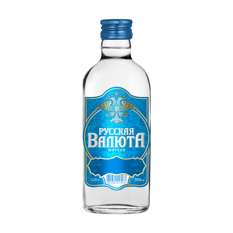Водка Русская валюта 38% 0,5л
