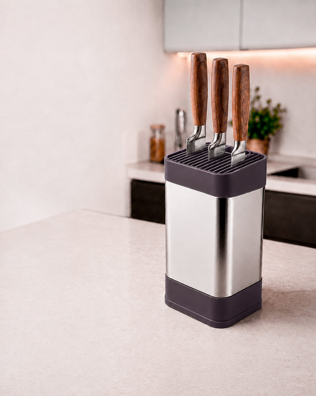 Подставка для ножей, O'Kitchen, 10,5х11х23 см, в ассортименте
