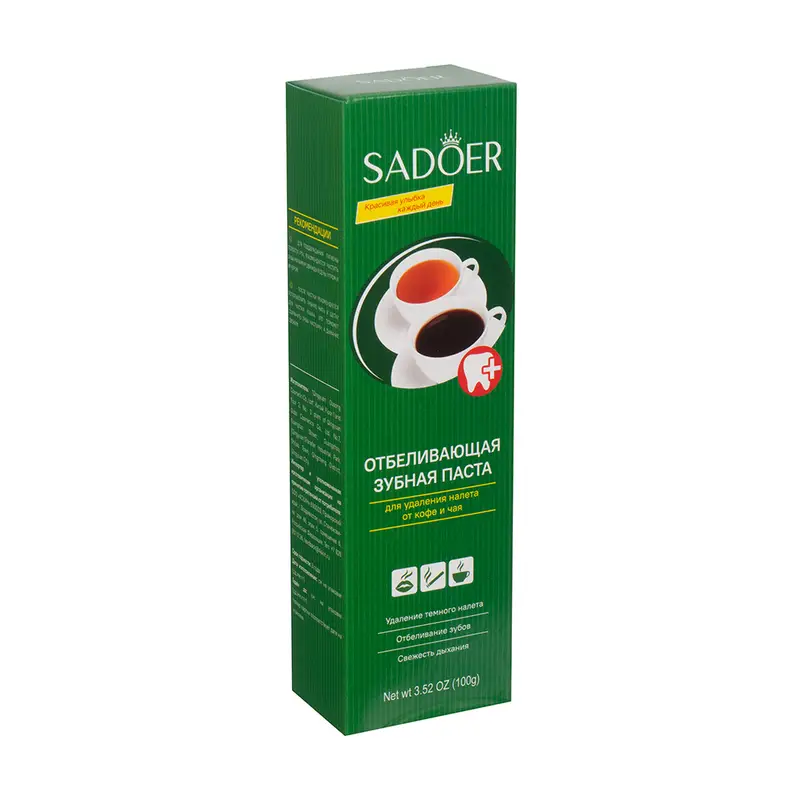 Зубная паста отбеливающая, SADOER, 100 г