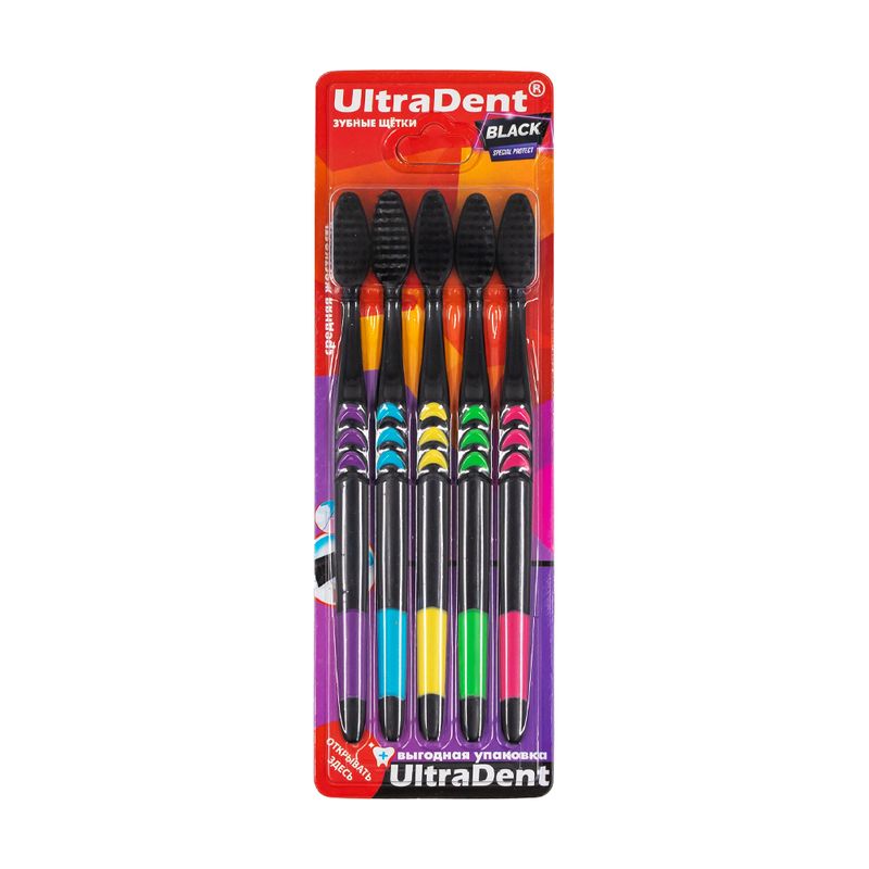Набор зубных щеток UltraDent, 5 шт
