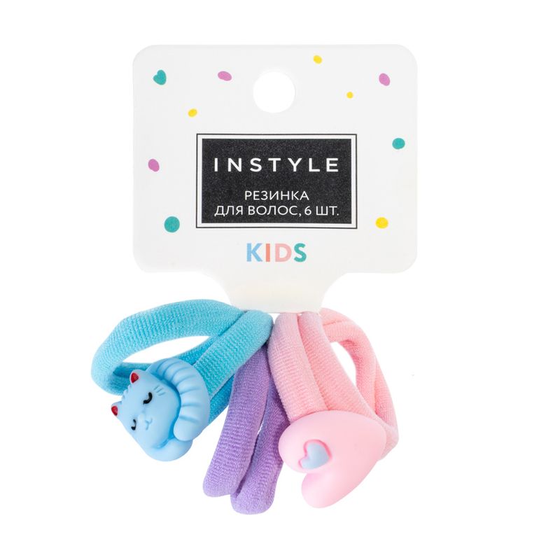 Резинка для волос, InStyle, 6 шт., в ассортименте