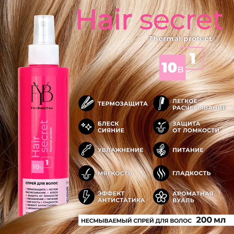 Спрей для волос, For best you, 200 мл, в ассортименте
