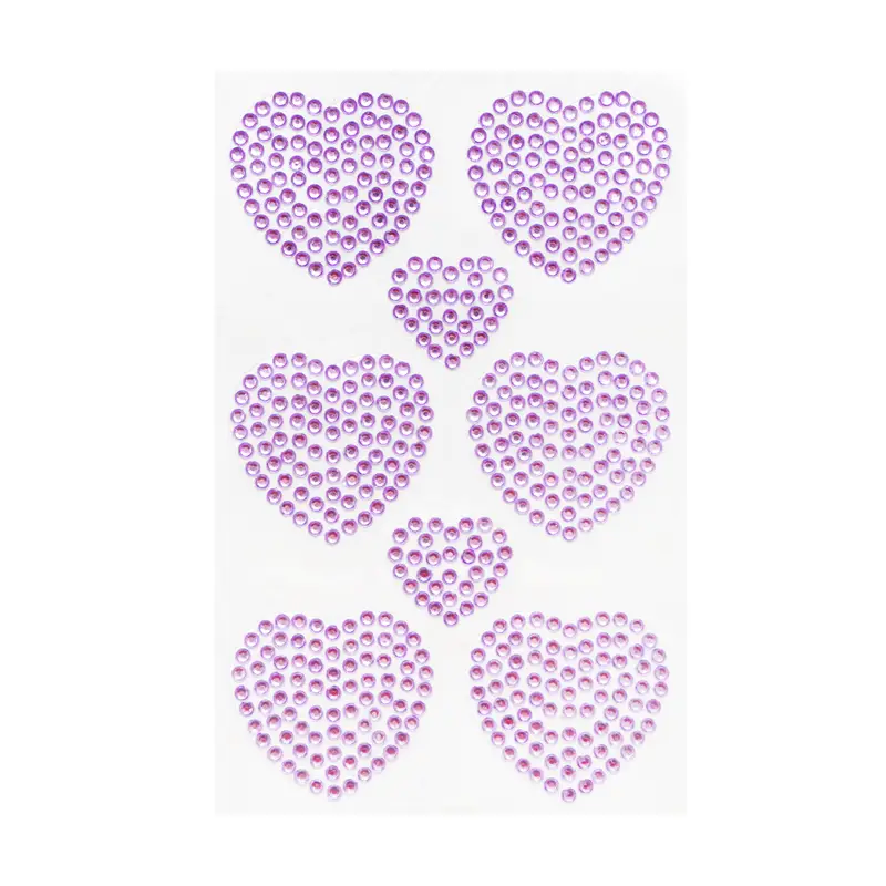 Наклейка "Сердца", With Love, 19х10 см, в ассортименте