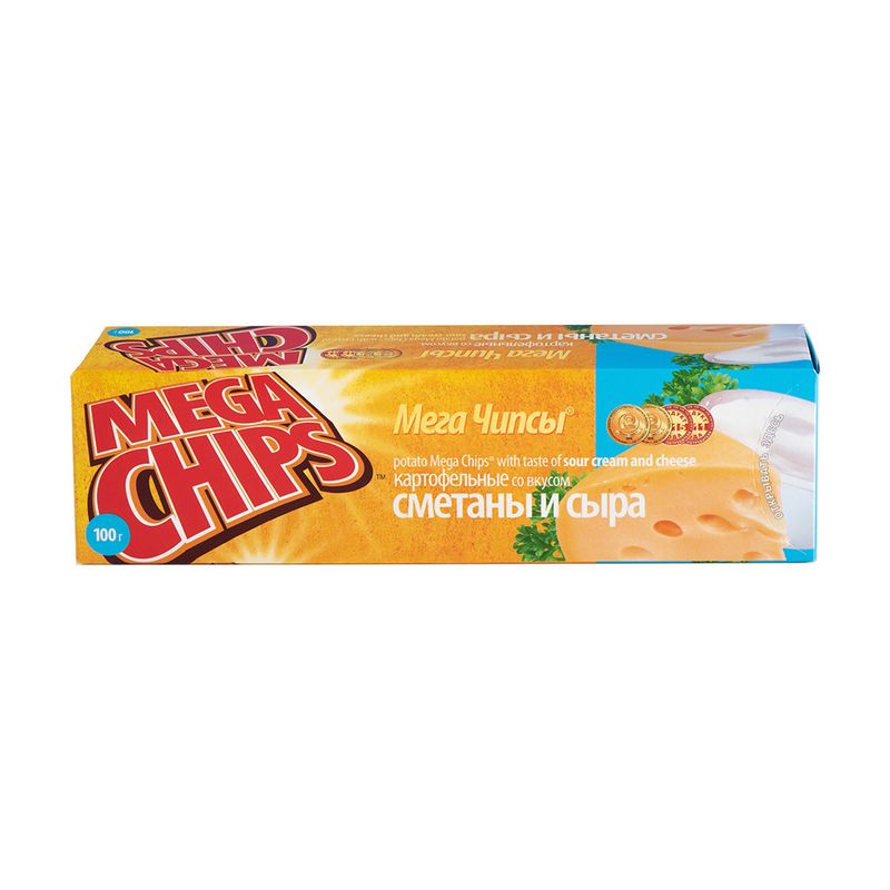 Мегачипсы картофельные, Megachips, 100 г, в ассортименте