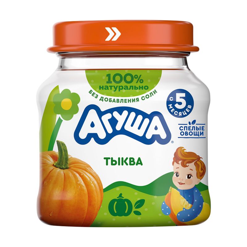 Пюре овощное, Агуша, 80 г, в ассортименте