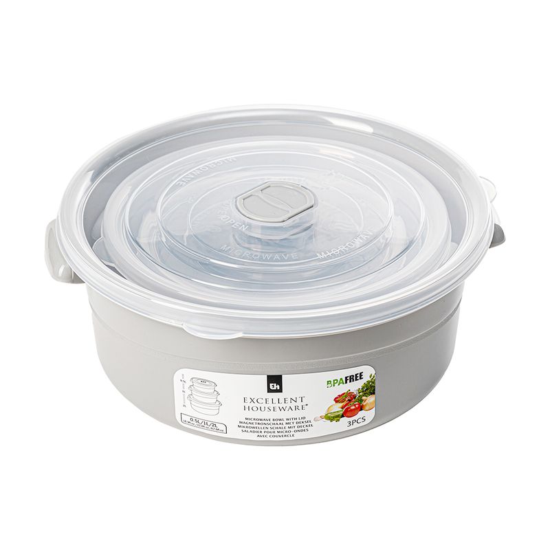 Комплект контейнеров для хранения продуктов, 3 шт.