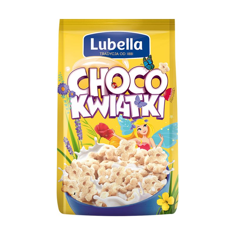 Сухие завтраки "Choco Kwiatki", Lubella, 400 г