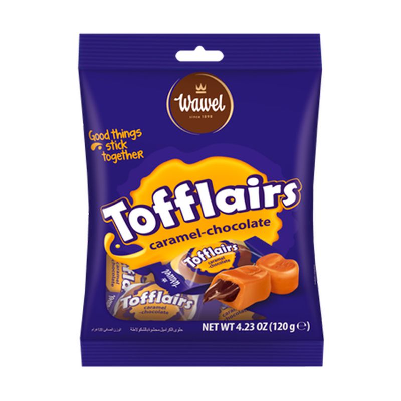Карамель с шоколадной начинкой Toffleirs, 120 г