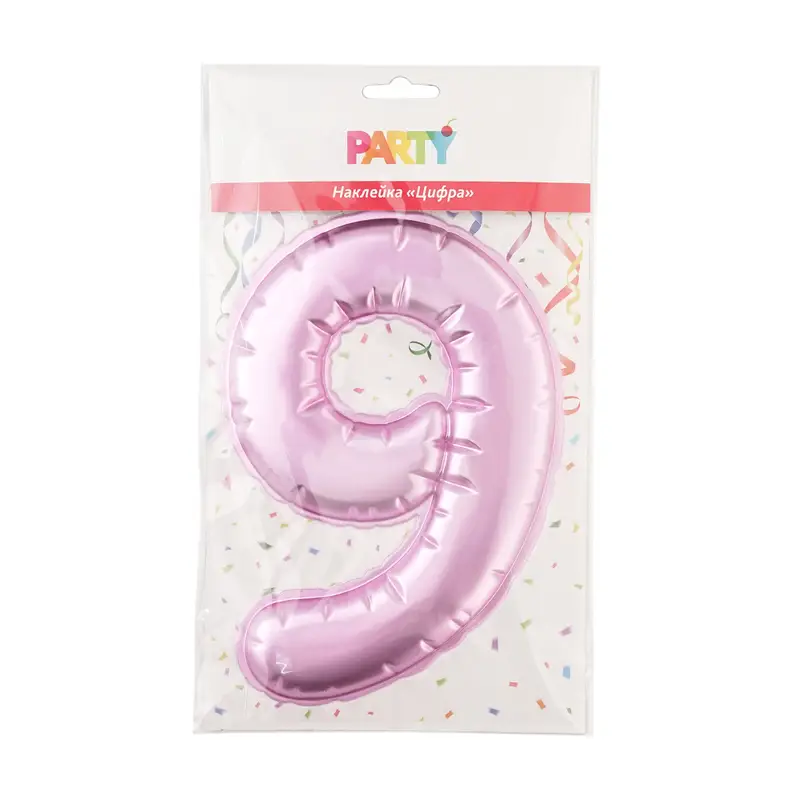 Наклейка "Цифра", Party, в ассортименте