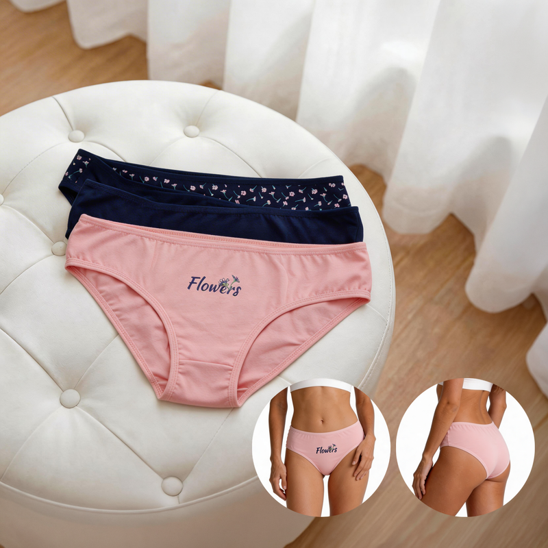 Трусы женские, 3 шт., в ассортименте