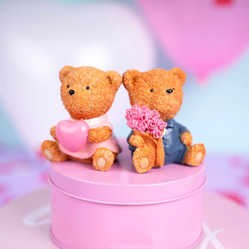 Фигурка декор. Любимые мишки,5*5.5*6.5см