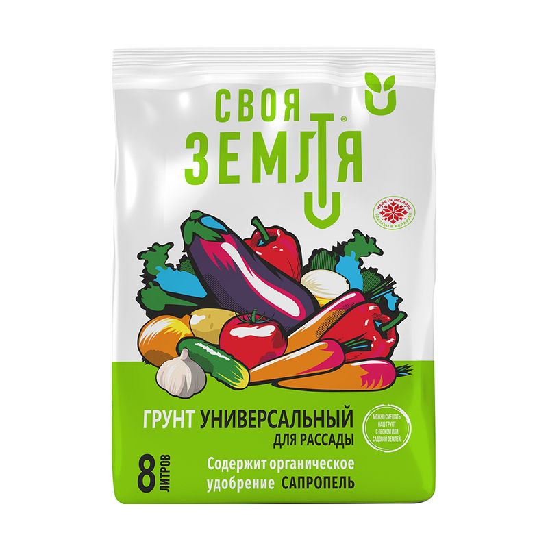 Грунт универсальный для рассады, Своя Земля, 8 л