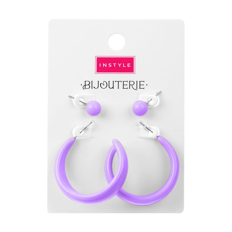 Серьги, INSTYLE, 2 пары, в ассортименте