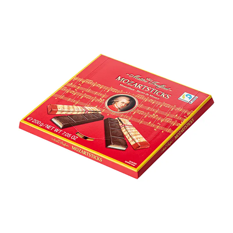 Тёмный шоколад с марципаном, Mozartsticks, 200 г