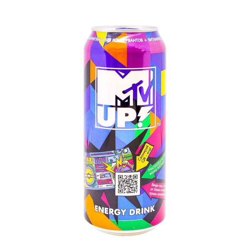 Энергетический напиток MTV UP, 0.5 л