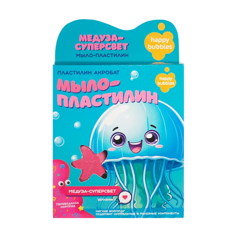 Мыло-пластилин, Happy Bubbles, 35 г, в ассортименте