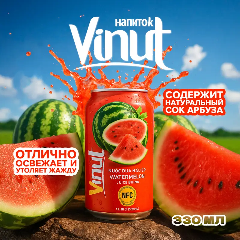 Напиток, Vinut, 330 мл, в ассортименте